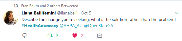 Liana Bellifemini tweet at Open State